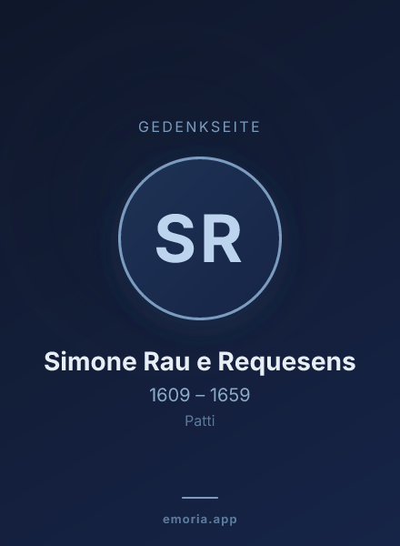 Gedenkportrait von Simone Rau e Requesens