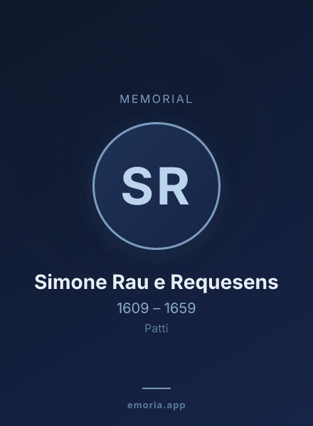 Memorial portrait of Simone Rau e Requesens