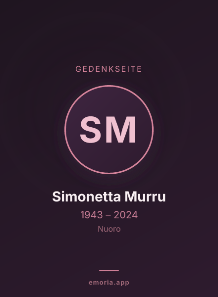 Gedenkportrait von Simonetta Murru