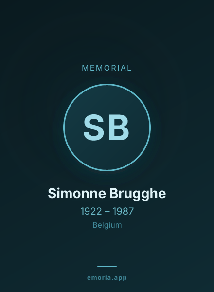 Memorial portrait of Simonne Brugghe