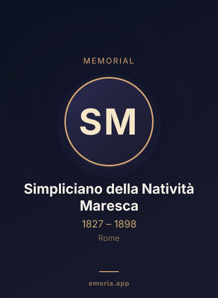 Memorial portrait of Simpliciano della Natività Maresca