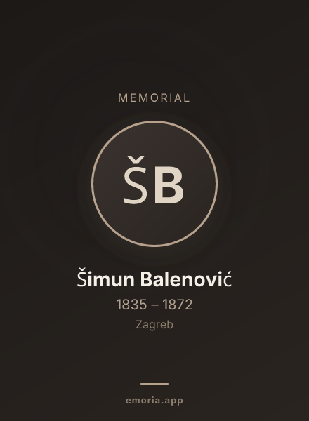 Memorial portrait of Šimun Balenović
