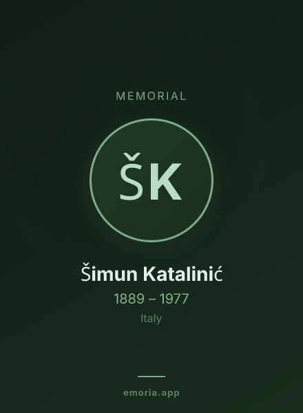 Memorial portrait of Šimun Katalinić