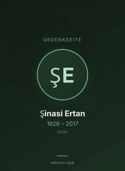 Gedenkportrait von Şinasi Ertan