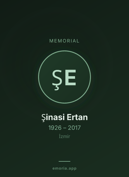 Memorial portrait of Şinasi Ertan