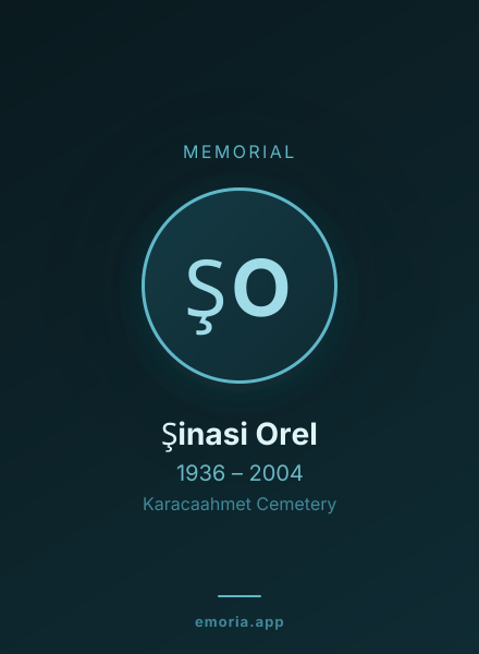 Memorial portrait of Şinasi Orel
