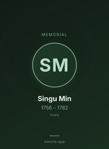 Memorial portrait of Singu Min
