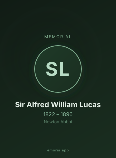 Memorial portrait of Sir Alfred William Lucas