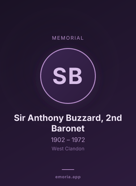 Memorial portrait of Sir Anthony Buzzard, 2nd Baronet