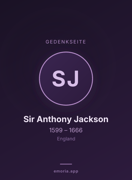 Gedenkportrait von Sir Anthony Jackson