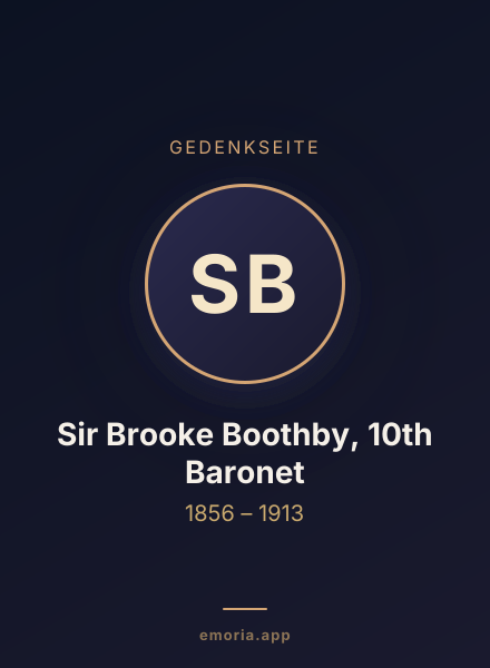 Gedenkportrait von Sir Brooke Boothby, 10th Baronet