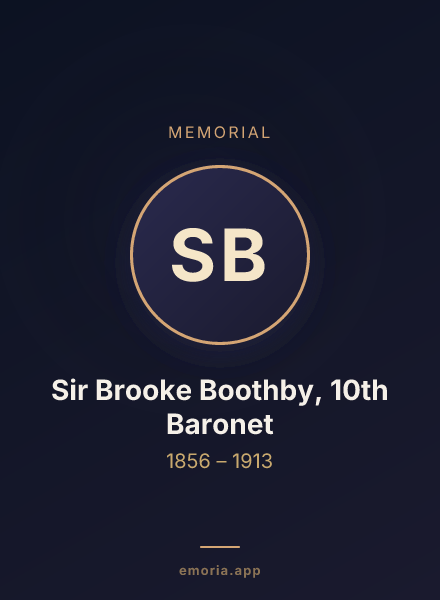 Memorial portrait of Sir Brooke Boothby, 10th Baronet