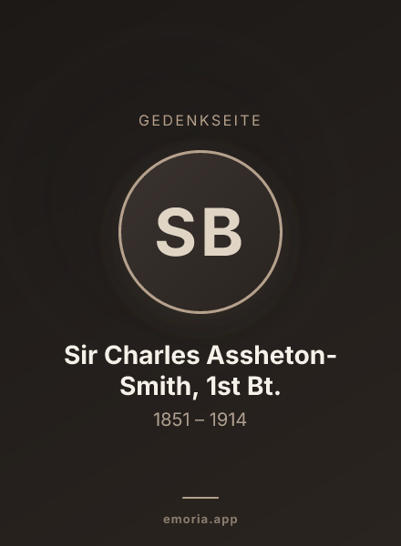 Gedenkportrait von Sir Charles Assheton-Smith, 1st Bt.