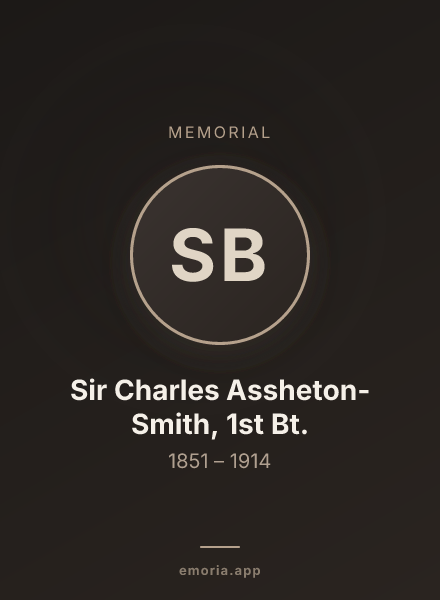 Memorial portrait of Sir Charles Assheton-Smith, 1st Bt.