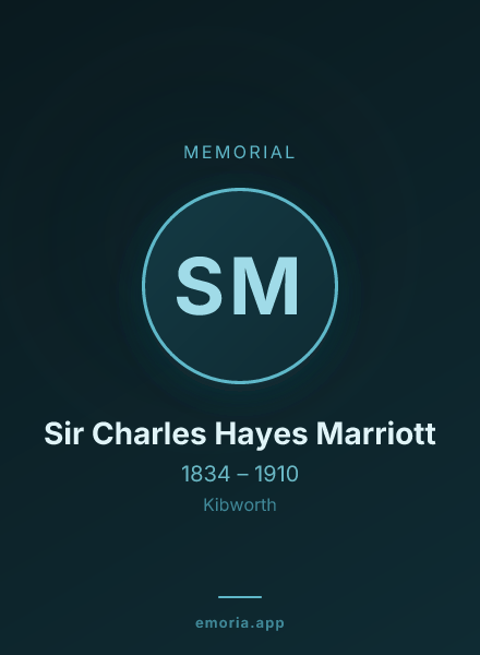 Memorial portrait of Sir Charles Hayes Marriott