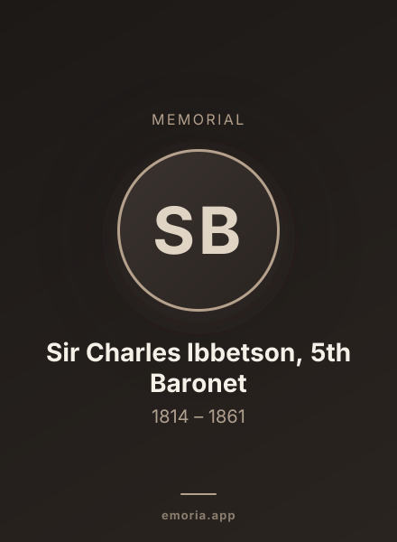 Memorial portrait of Sir Charles Ibbetson, 5th Baronet