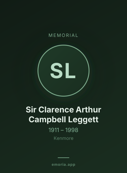 Memorial portrait of Sir Clarence Arthur Campbell Leggett