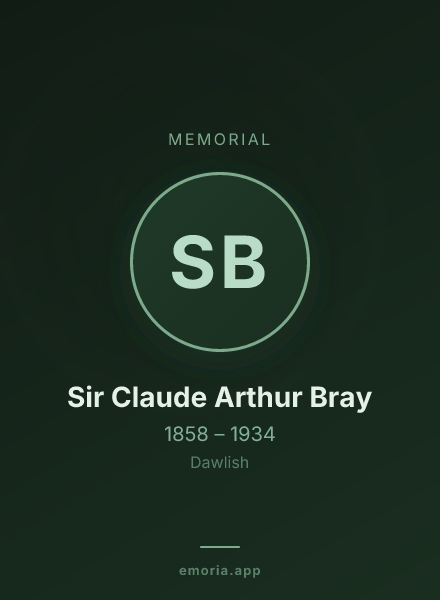 Memorial portrait of Sir Claude Arthur Bray