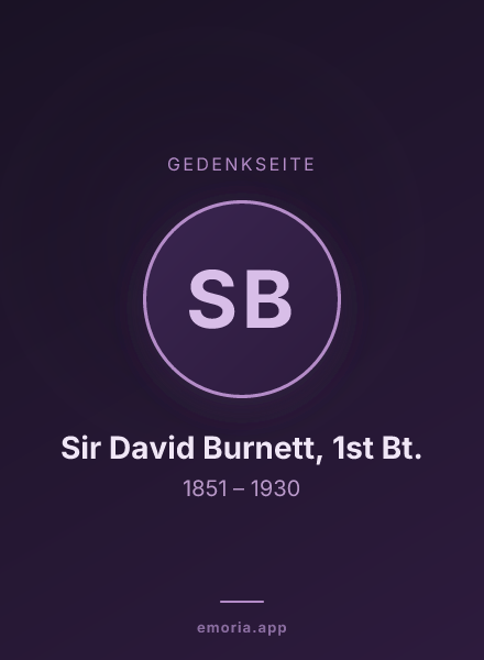 Gedenkportrait von Sir David Burnett, 1st Bt.