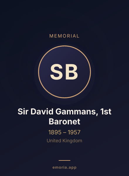 Memorial portrait of Sir David Gammans, 1st Baronet
