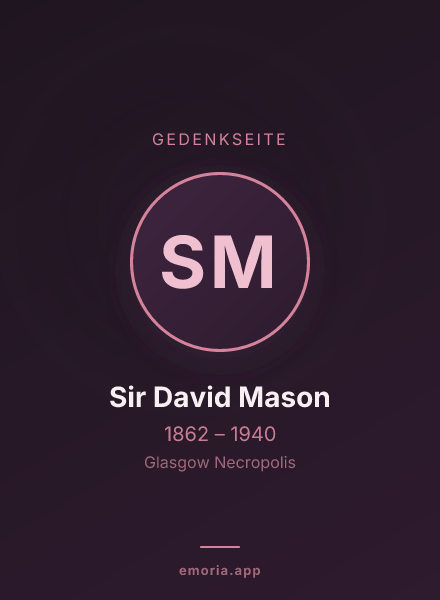 Gedenkportrait von Sir David Mason