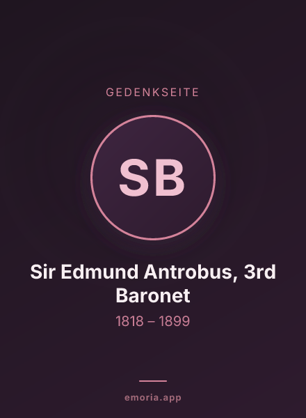 Gedenkportrait von Sir Edmund Antrobus, 3rd Baronet