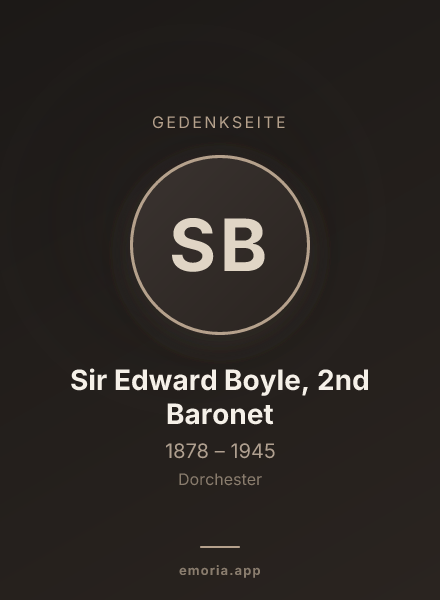 Gedenkportrait von Sir Edward Boyle, 2nd Baronet
