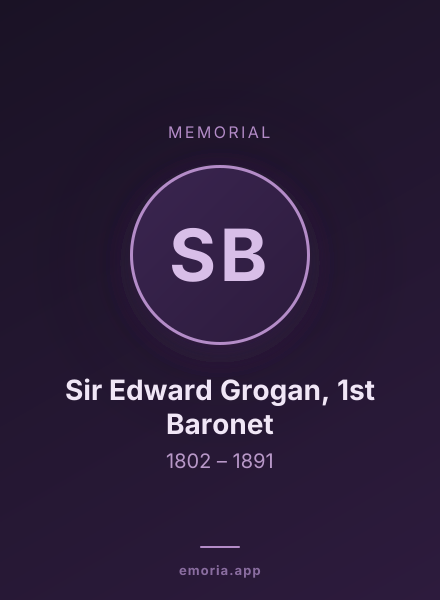 Memorial portrait of Sir Edward Grogan, 1st Baronet