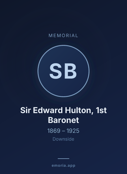 Memorial portrait of Sir Edward Hulton, 1st Baronet