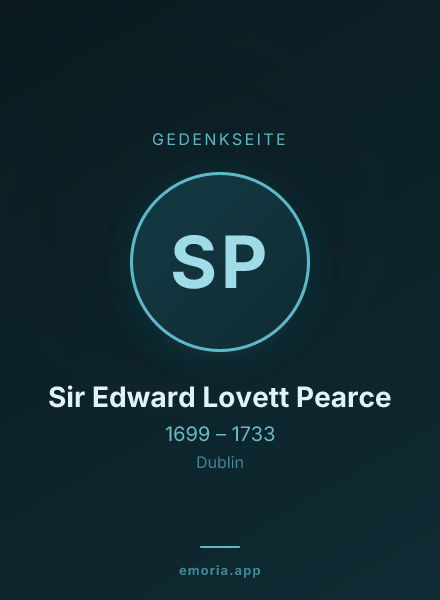 Gedenkportrait von Sir Edward Lovett Pearce