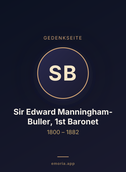 Gedenkportrait von Sir Edward Manningham-Buller, 1st Baronet