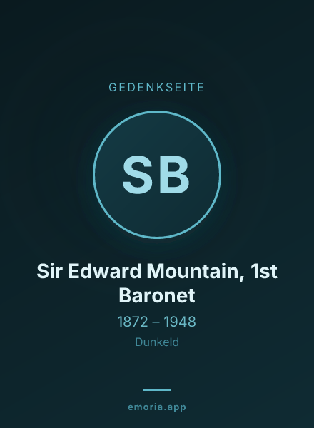 Gedenkportrait von Sir Edward Mountain, 1st Baronet