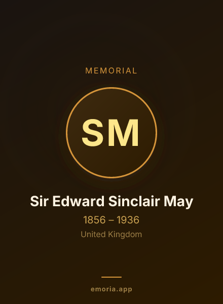 Memorial portrait of Sir Edward Sinclair May