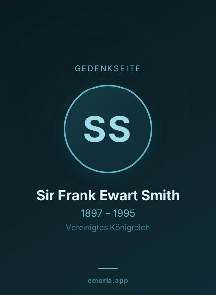 Gedenkportrait von Sir Frank Ewart Smith