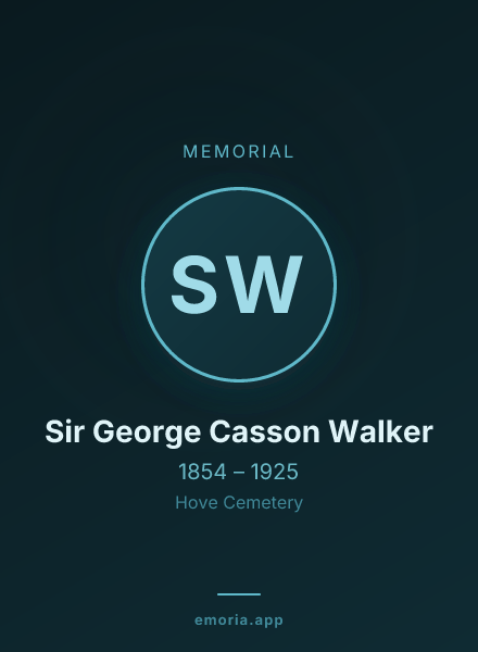 Memorial portrait of Sir George Casson Walker