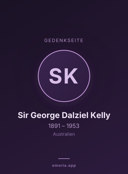 Gedenkportrait von Sir George Dalziel Kelly