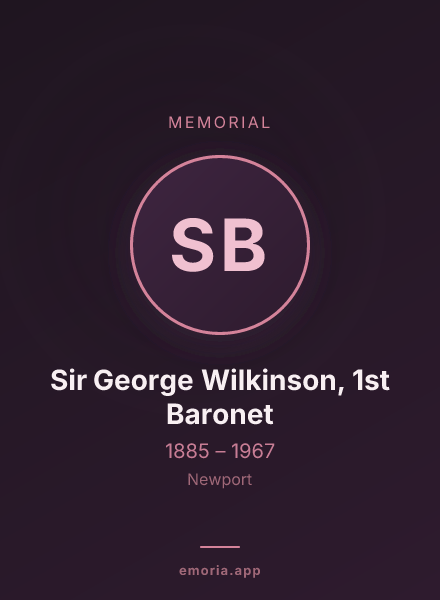 Memorial portrait of Sir George Wilkinson, 1st Baronet