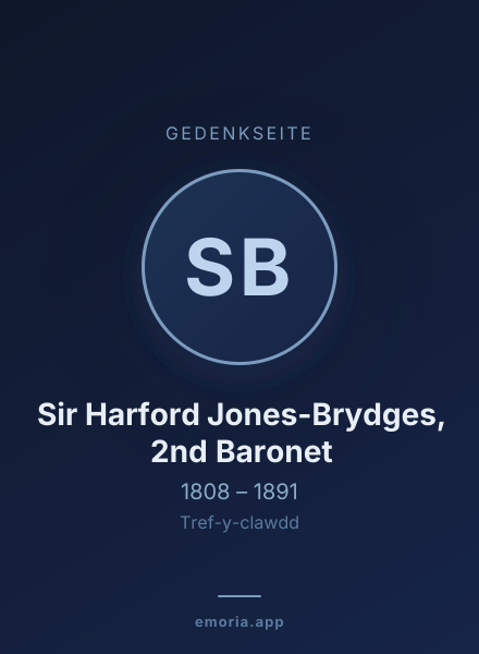 Gedenkportrait von Sir Harford Jones-Brydges, 2nd Baronet