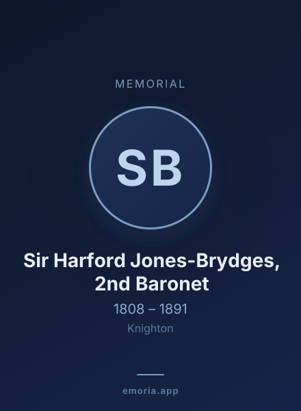 Memorial portrait of Sir Harford Jones-Brydges, 2nd Baronet