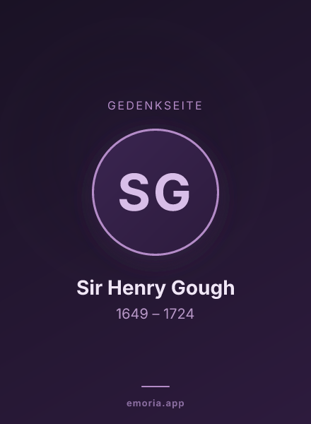 Gedenkportrait von Sir Henry Gough
