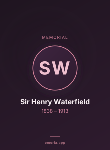 Memorial portrait of Sir Henry Waterfield