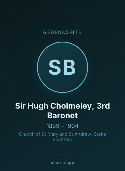 Gedenkportrait von Sir Hugh Cholmeley, 3rd Baronet