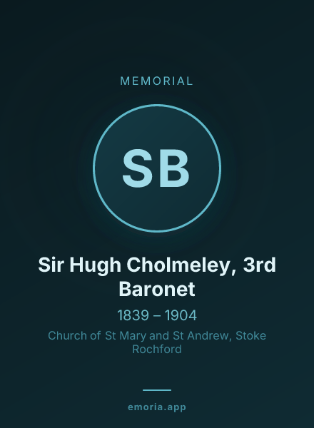 Memorial portrait of Sir Hugh Cholmeley, 3rd Baronet
