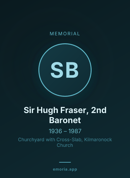 Memorial portrait of Sir Hugh Fraser, 2nd Baronet