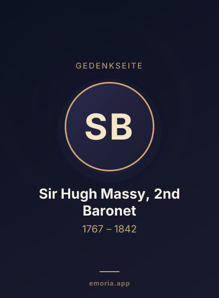 Gedenkportrait von Sir Hugh Massy, 2nd Baronet