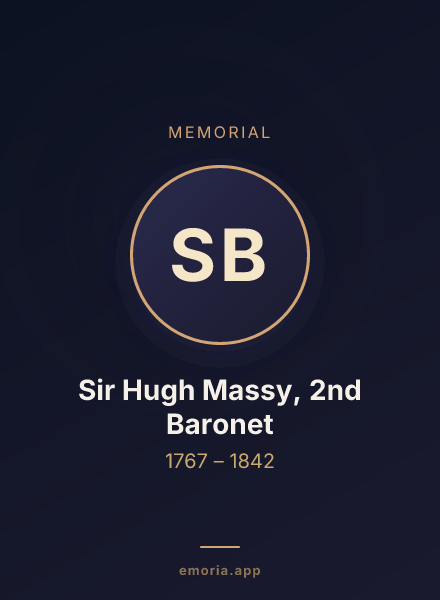 Memorial portrait of Sir Hugh Massy, 2nd Baronet