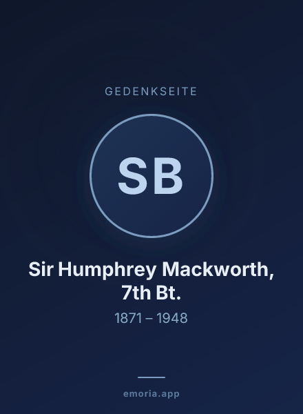 Gedenkportrait von Sir Humphrey Mackworth, 7th Bt.