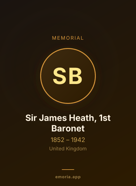 Memorial portrait of Sir James Heath, 1st Baronet