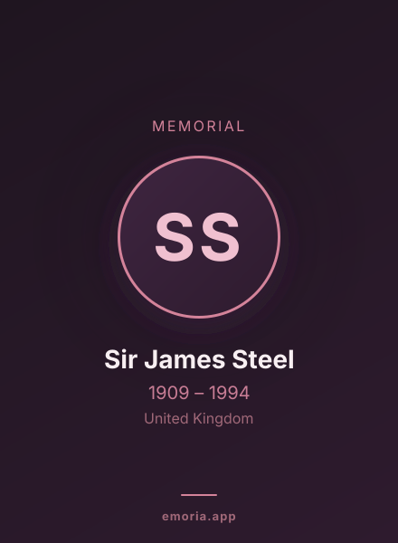 Memorial portrait of Sir James Steel