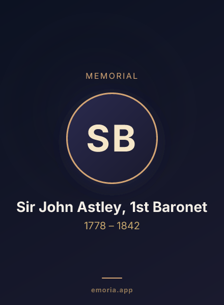 Memorial portrait of Sir John Astley, 1st Baronet